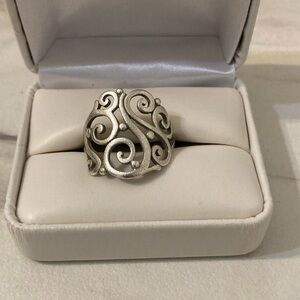 RETIRED JAMES AVERY STERLING SILVER OPEN SORRENTO SIZE 11